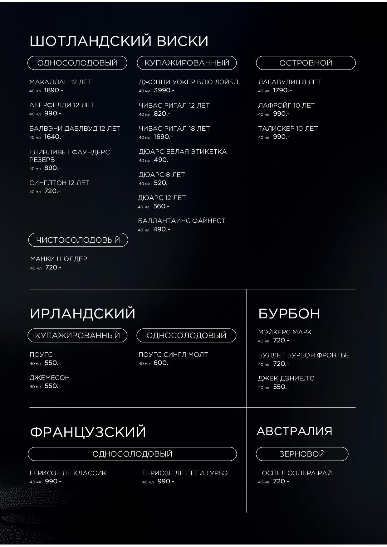 Карта бара Atlantis kitchen - atlantis bar vse str07 - Ресторан 1st GALLERY KITCHEN