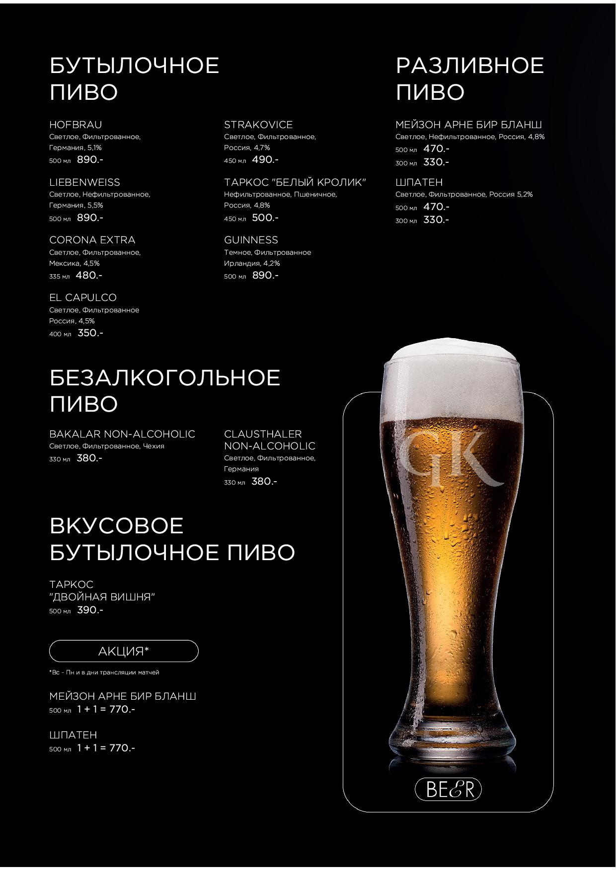 Карта бара Atlantis kitchen - atlantis bar vse str16 - Ресторан 1st GALLERY KITCHEN