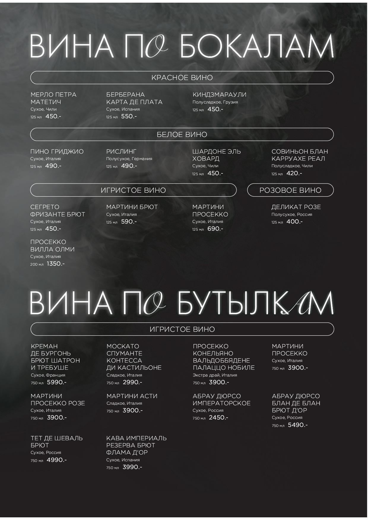 Карта бара - meridiannaya bar vse str02 - Ресторан 1st GALLERY KITCHEN