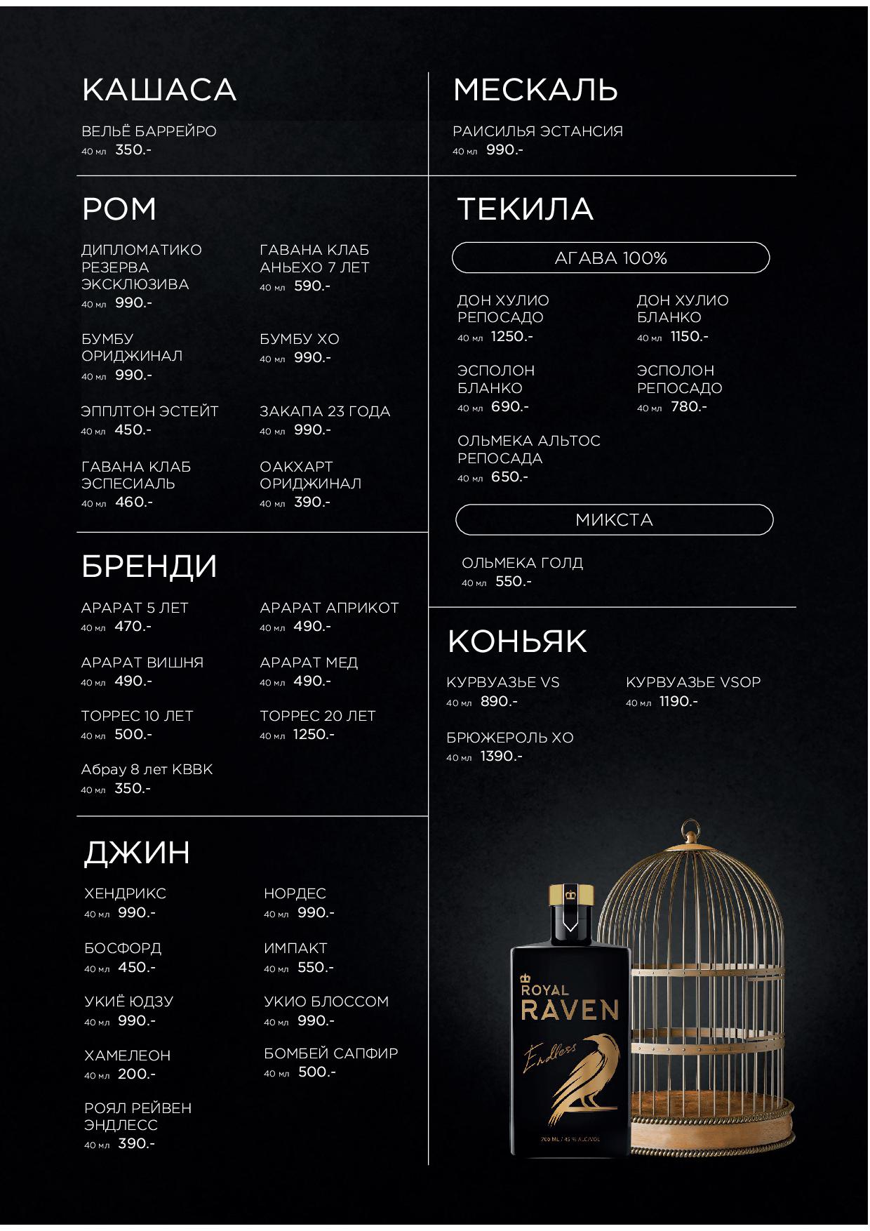 Карта бара - meridiannaya bar vse str06 - Ресторан 1st GALLERY KITCHEN