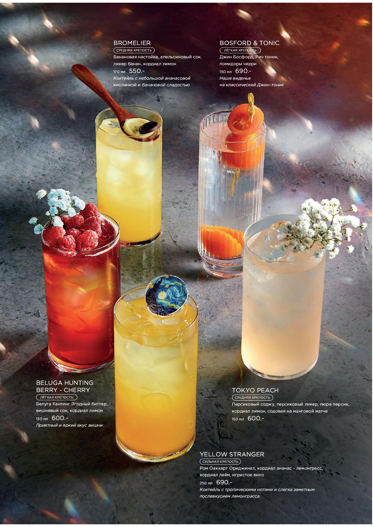 Карта бара - meridiannaya bar vse str12 - Ресторан 1st GALLERY KITCHEN